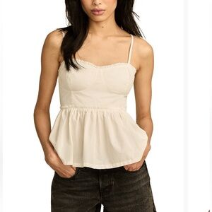 Lucky Brand Ruched Corset Cami Top